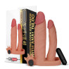 X-Tender Plus Extension Penis Sleeve with Vibrating Bullet and Anal Dildo