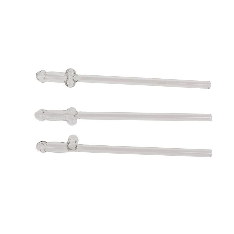Glass Straw with Cleaning Brush 4 pcs