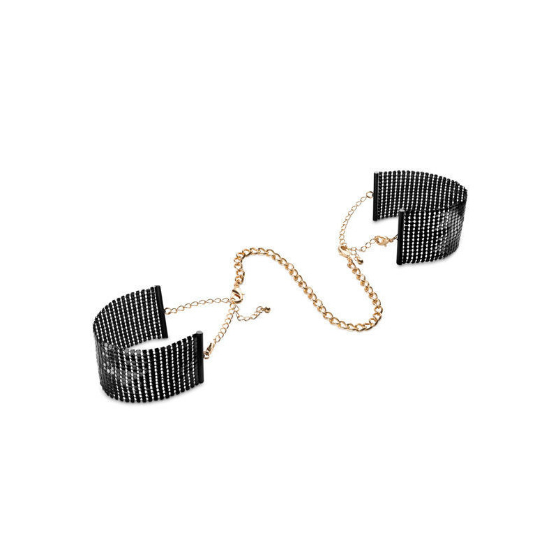 Desir Metallique Metallic Mesh Handcuffs Black