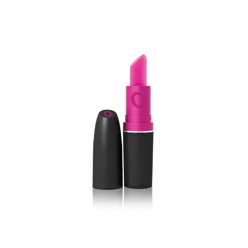 Huulipuna Vibraattori - Pink / Black
