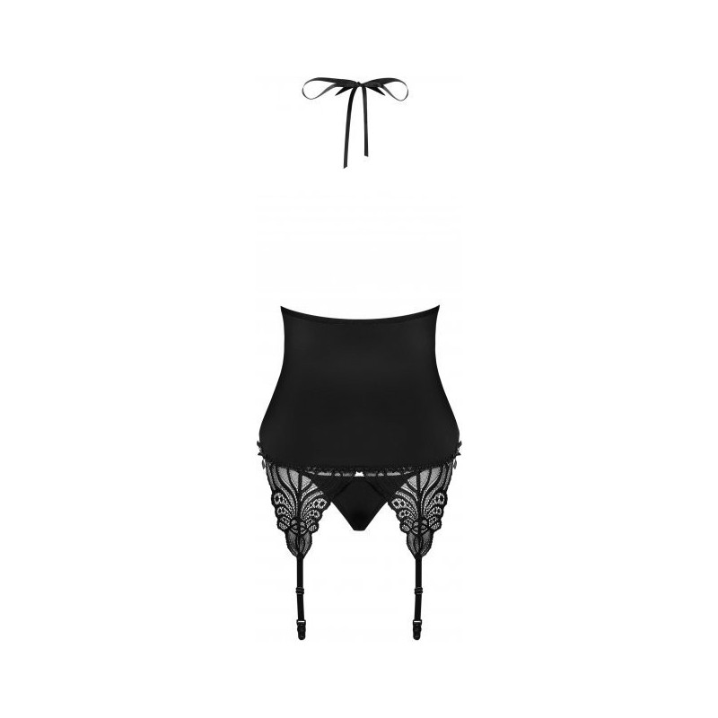 Obsessive korsett "828" Black Corset & Thong