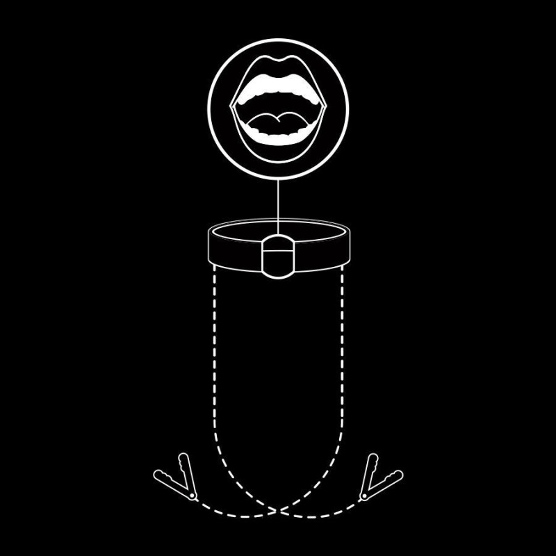 Fetish Submissive Ring Gag With Nipple Clamps